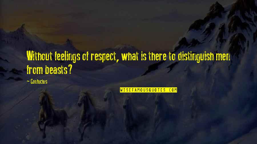 Bash All Arguments Quotes By Confucius: Without feelings of respect, what is there to