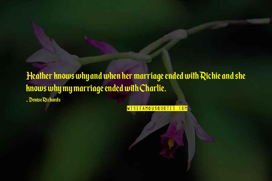 Bash Expand Variable Inside Double Quotes By Denise Richards: Heather knows why and when her marriage ended