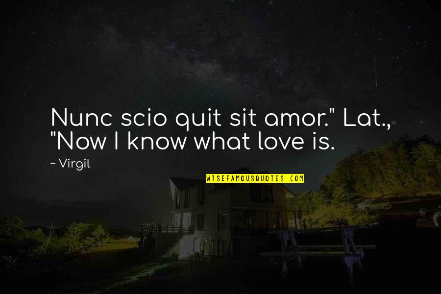 Bash Three Quotes By Virgil: Nunc scio quit sit amor." Lat., "Now I