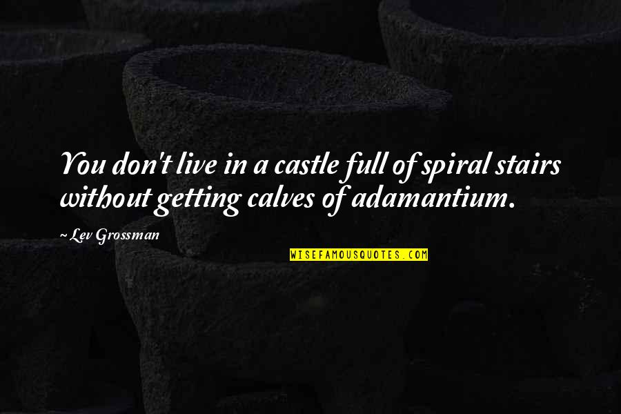 Bashari Washington Quotes By Lev Grossman: You don't live in a castle full of