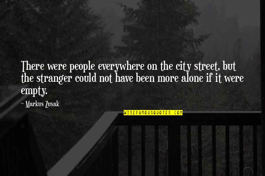 Bashiri International Quotes By Markus Zusak: There were people everywhere on the city street, Bashiri International Quotes By Markus Zusak: There were people everywhere on the city street,