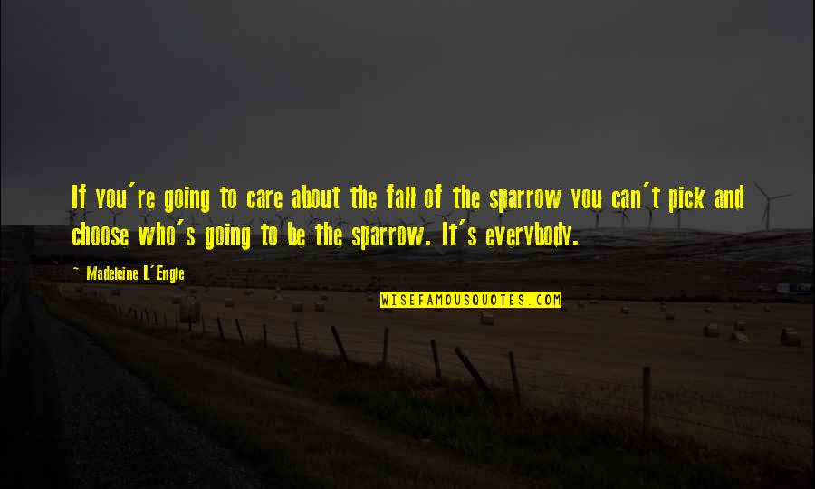 Basically Bows Quotes By Madeleine L'Engle: If you're going to care about the fall