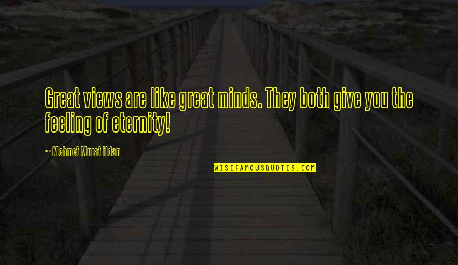 Basil Omori Quotes By Mehmet Murat Ildan: Great views are like great minds. They both