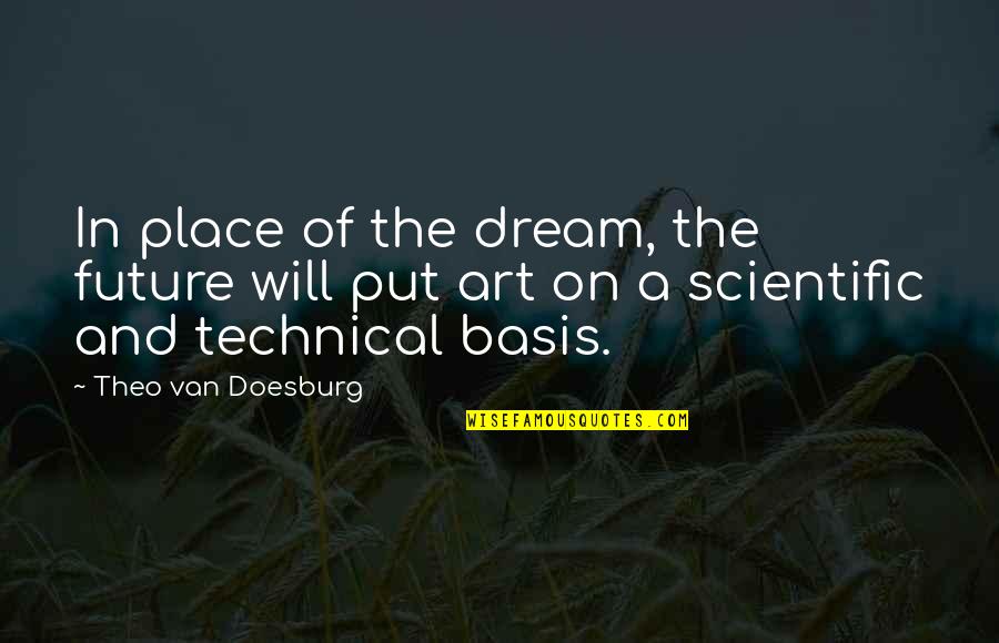 Basis Quotes By Theo Van Doesburg: In place of the dream, the future will