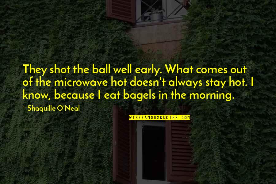 Basketball Teamwork Quotes By Shaquille O'Neal: They shot the ball well early. What comes