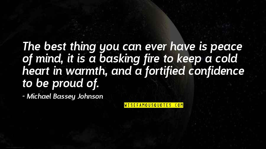 Basking Quotes By Michael Bassey Johnson: The best thing you can ever have is