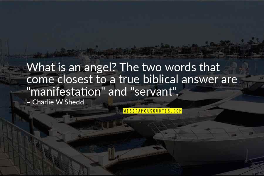 Bassey Walker Quotes By Charlie W Shedd: What is an angel? The two words that Bassey Walker Quotes By Charlie W Shedd: What is an angel? The two words that