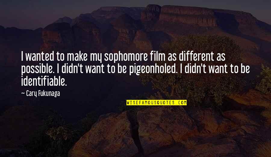 Bassian Quotes By Cary Fukunaga: I wanted to make my sophomore film as