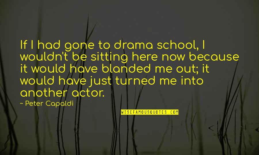 Bastard Out Of Carolina Movie Quotes By Peter Capaldi: If I had gone to drama school, I
