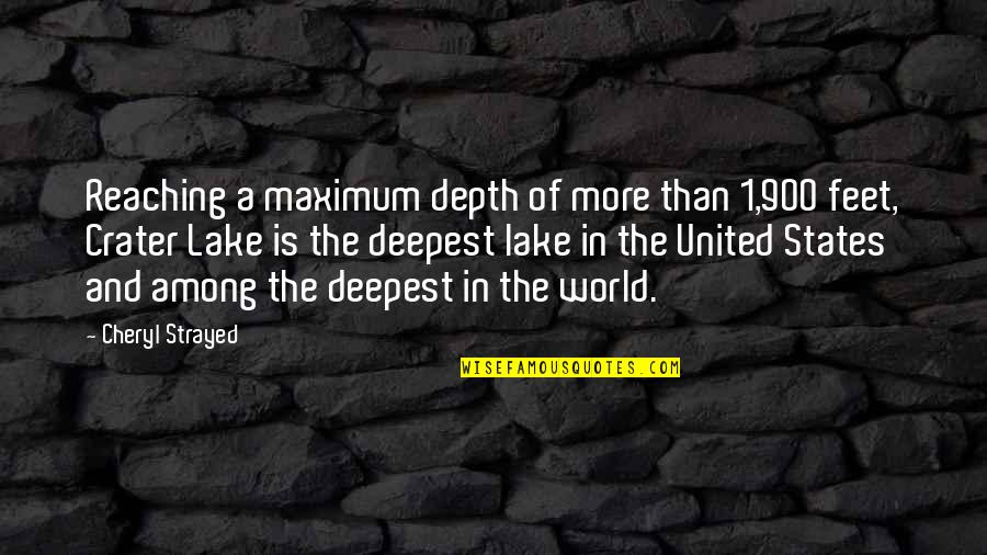 Bastelli Marble Quotes By Cheryl Strayed: Reaching a maximum depth of more than 1,900 Bastelli Marble Quotes By Cheryl Strayed: Reaching a maximum depth of more than 1,900
