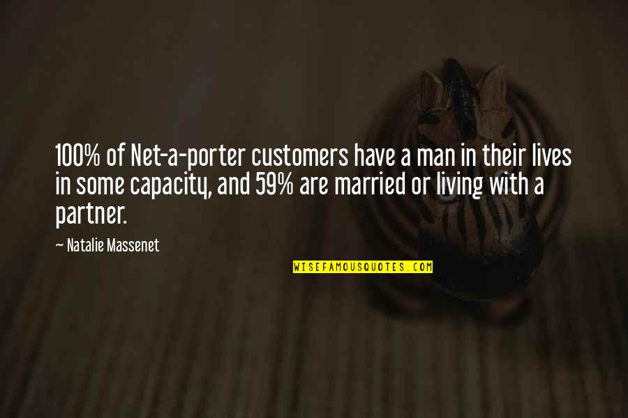Bastidas Rodrigo Quotes By Natalie Massenet: 100% of Net-a-porter customers have a man in Bastidas Rodrigo Quotes By Natalie Massenet: 100% of Net-a-porter customers have a man in