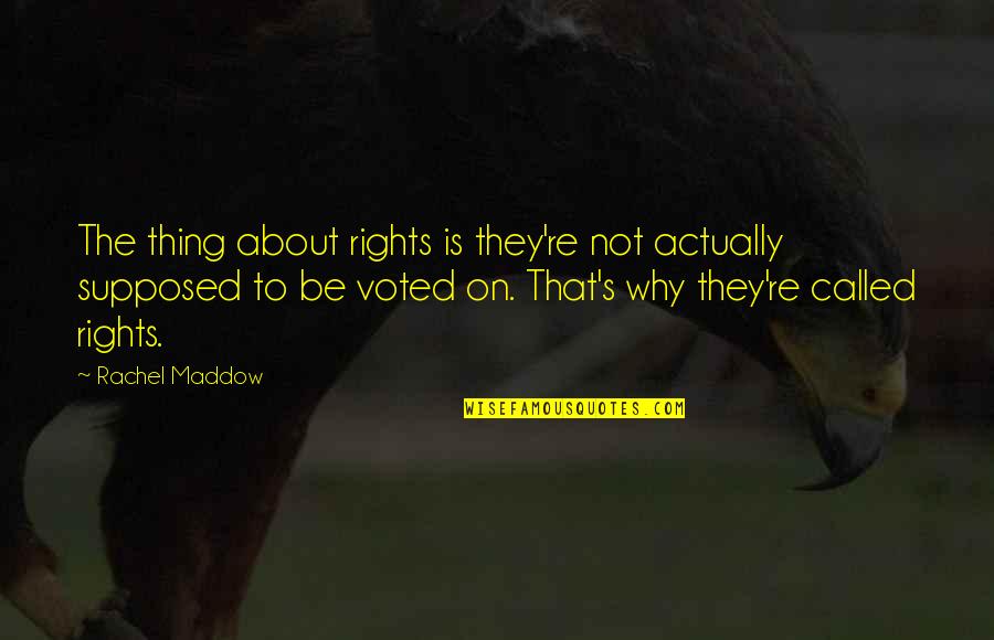 Basurto General Contractor Quotes By Rachel Maddow: The thing about rights is they're not actually Basurto General Contractor Quotes By Rachel Maddow: The thing about rights is they're not actually