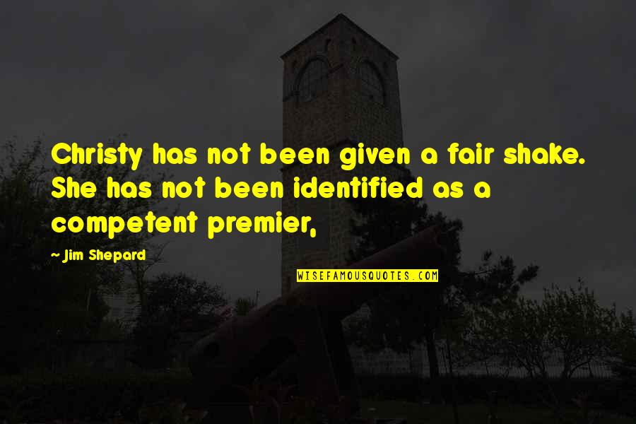 Batallones De Comandos Quotes By Jim Shepard: Christy has not been given a fair shake. Batallones De Comandos Quotes By Jim Shepard: Christy has not been given a fair shake.