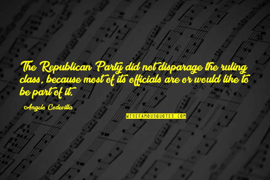 Batang Isip Quotes By Angelo Codevilla: The Republican Party did not disparage the ruling