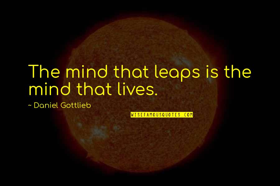 Batchelder Collins Quotes By Daniel Gottlieb: The mind that leaps is the mind that