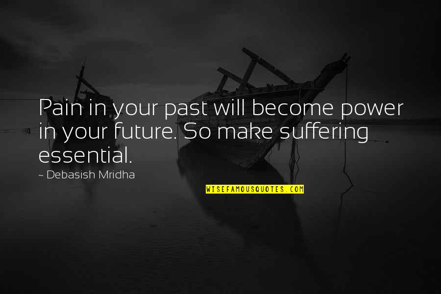 Bath Mat Quotes By Debasish Mridha: Pain in your past will become power in