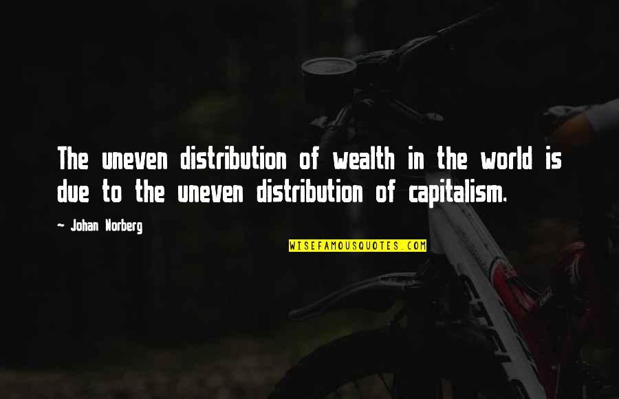 Bathwater No Doubt Quotes By Johan Norberg: The uneven distribution of wealth in the world Bathwater No Doubt Quotes By Johan Norberg: The uneven distribution of wealth in the world