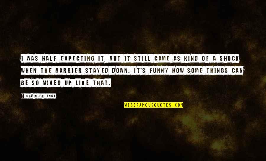 Batiendo Las Manos Quotes By Gavin Extence: I was half expecting it, but it still