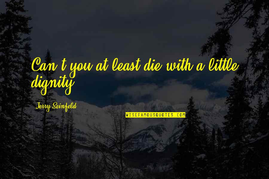 Batman Comments Quotes By Jerry Seinfeld: Can't you at least die with a little