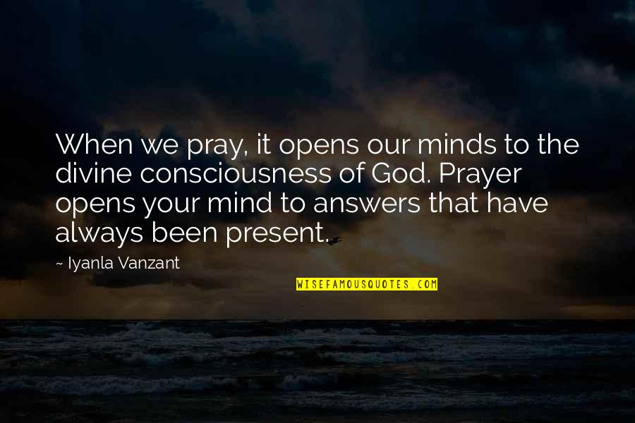 Batman Scarecrow Quotes By Iyanla Vanzant: When we pray, it opens our minds to