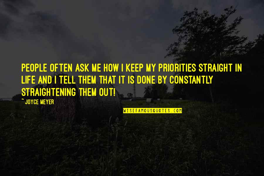 Batsmanstreaming Quotes By Joyce Meyer: People often ask me how I keep my Batsmanstreaming Quotes By Joyce Meyer: People often ask me how I keep my