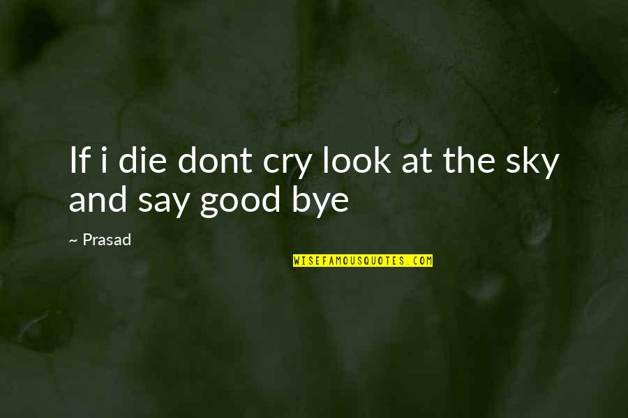 Battement Ballet Quotes By Prasad: If i die dont cry look at the