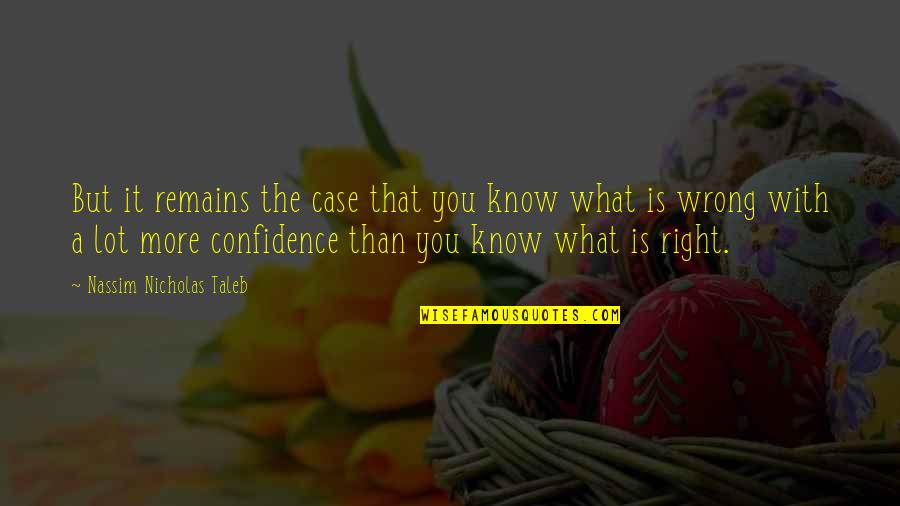 Battez Vous Quotes By Nassim Nicholas Taleb: But it remains the case that you know Battez Vous Quotes By Nassim Nicholas Taleb: But it remains the case that you know