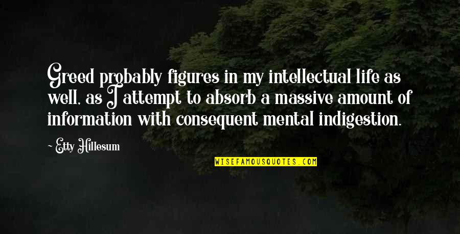 Bauza Liceo Quotes By Etty Hillesum: Greed probably figures in my intellectual life as Bauza Liceo Quotes By Etty Hillesum: Greed probably figures in my intellectual life as