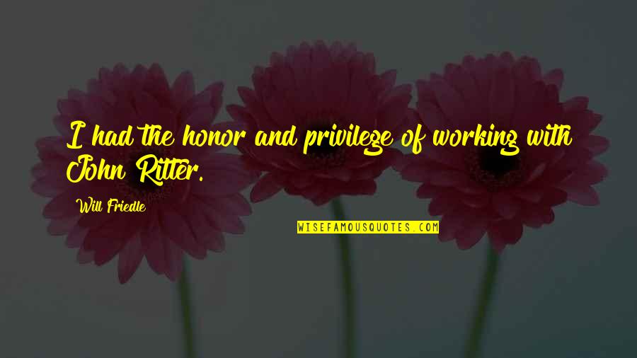 Bayn Stock Quote Quotes By Will Friedle: I had the honor and privilege of working Bayn Stock Quote Quotes By Will Friedle: I had the honor and privilege of working