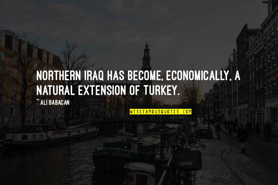 Bayron Solis Quotes By Ali Babacan: Northern Iraq has become, economically, a natural extension