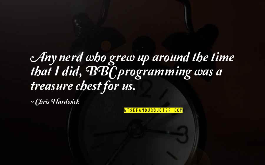 Bbc's Quotes By Chris Hardwick: Any nerd who grew up around the time