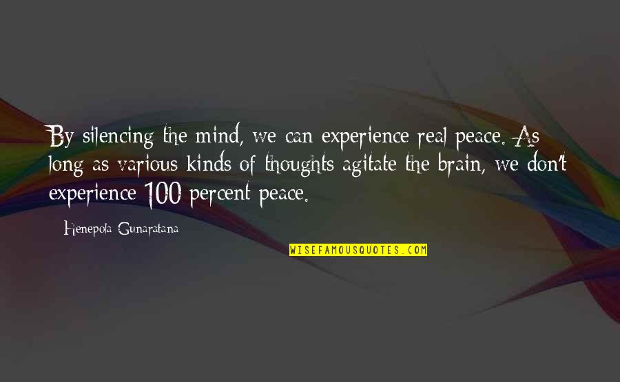 Be 100 Real Quotes By Henepola Gunaratana: By silencing the mind, we can experience real