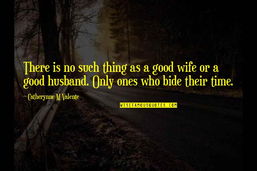 Be A Good Husband Quotes By Catherynne M Valente: There is no such thing as a good