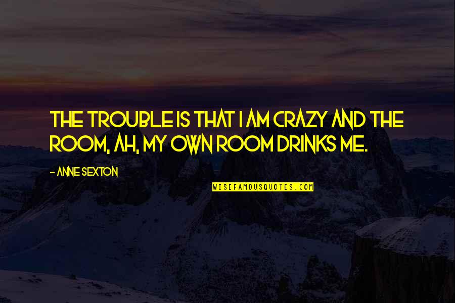 Be An Overachiever Quotes By Anne Sexton: The trouble is that I am crazy and