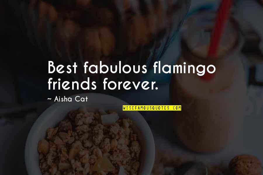 Be Friends Forever Quotes By Aisha Cat: Best fabulous flamingo friends forever.