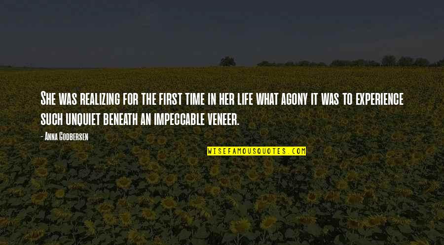 Be Impeccable Quotes By Anna Godbersen: She was realizing for the first time in