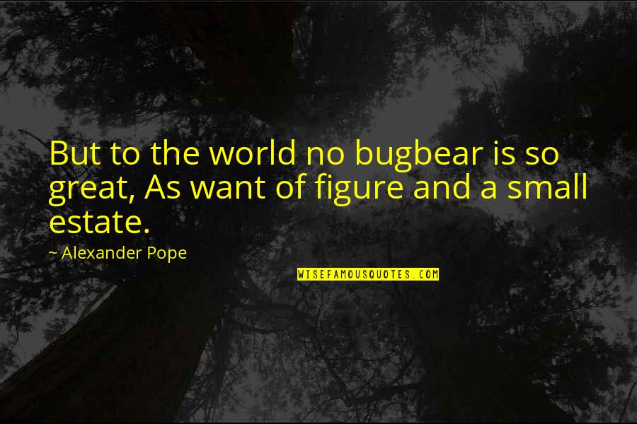 Be My Valentine Forever Quotes By Alexander Pope: But to the world no bugbear is so