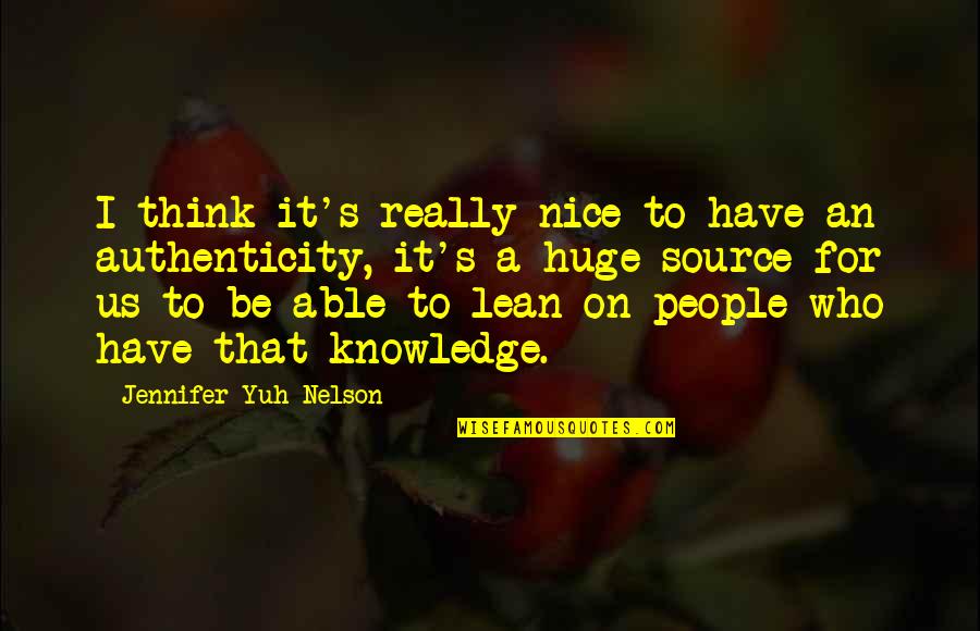 Be Nice To People Quotes By Jennifer Yuh Nelson: I think it's really nice to have an