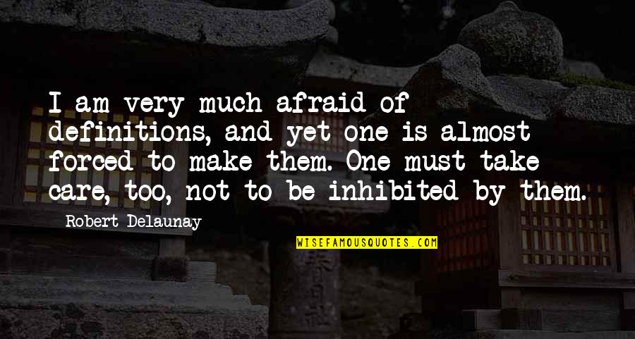 Be Not Afraid Quotes By Robert Delaunay: I am very much afraid of definitions, and