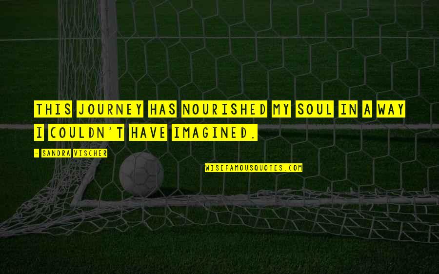 Be Nourished Quotes By Sandra Vischer: This journey has nourished my soul in a