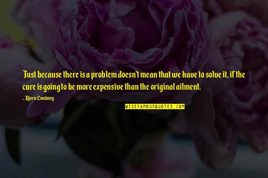 Be Original Quotes By Bjorn Lomborg: Just because there is a problem doesn't mean