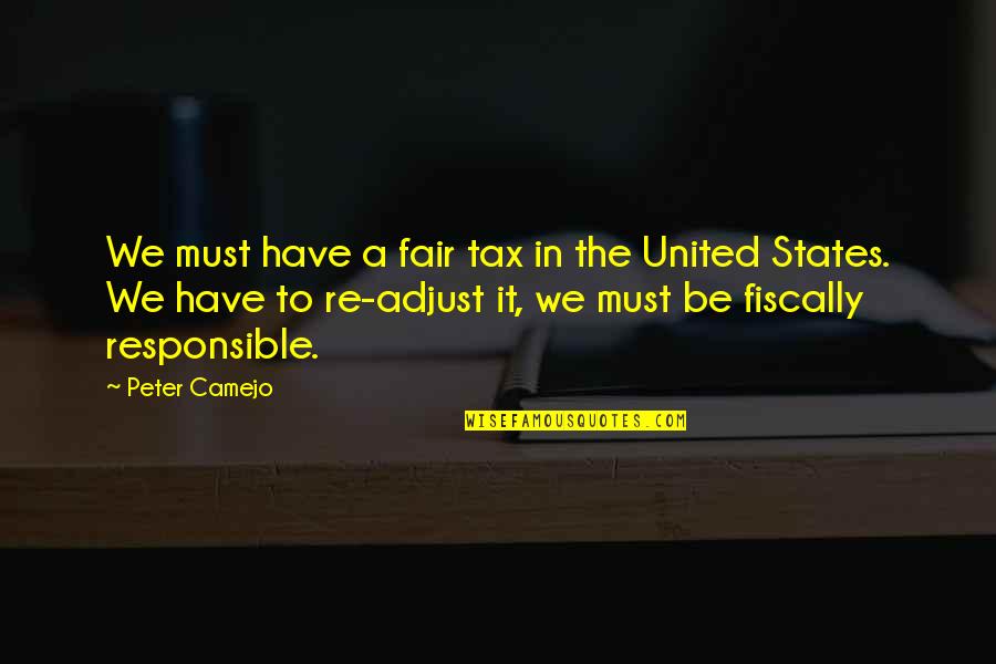 Be Responsible Quotes By Peter Camejo: We must have a fair tax in the Be Responsible Quotes By Peter Camejo: We must have a fair tax in the