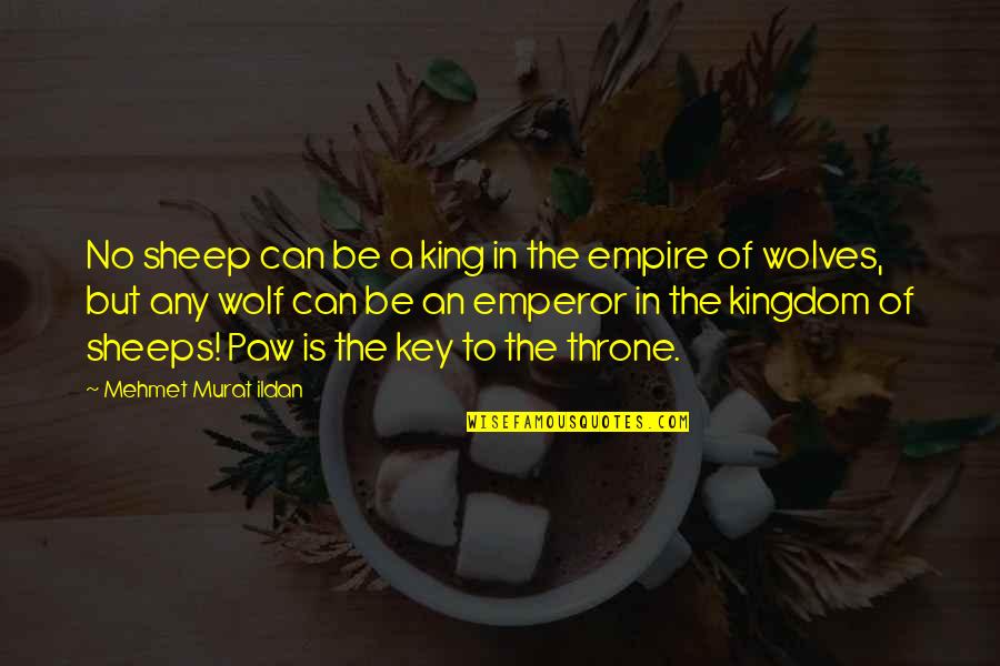 Be The Wolf Quotes By Mehmet Murat Ildan: No sheep can be a king in the