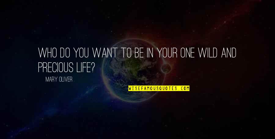 Be Who You Want Quotes By Mary Oliver: Who do you want to be in your