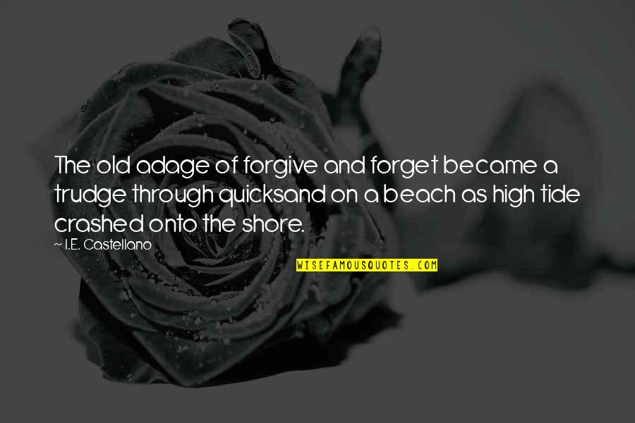 Beach And Quotes By I.E. Castellano: The old adage of forgive and forget became