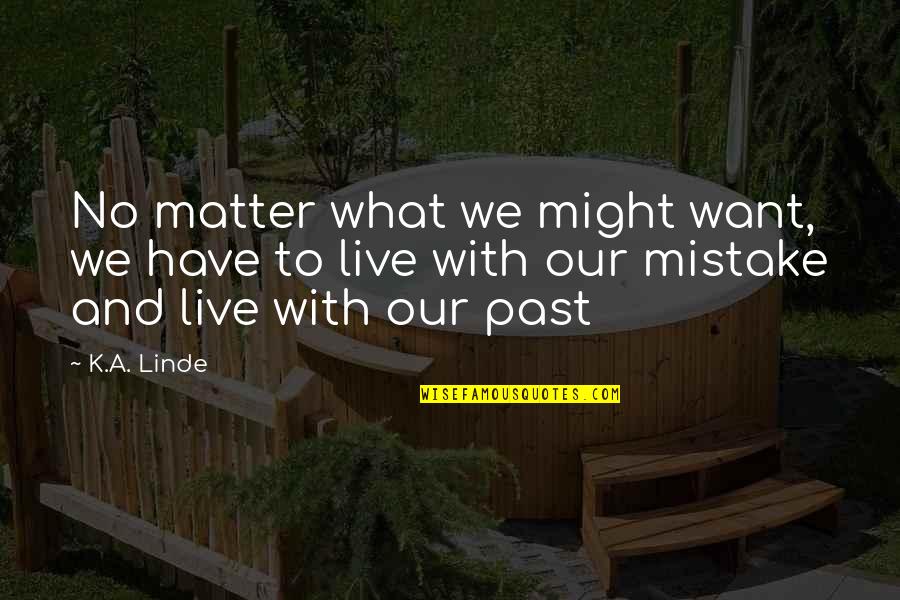Beach Inspired Quotes By K.A. Linde: No matter what we might want, we have
