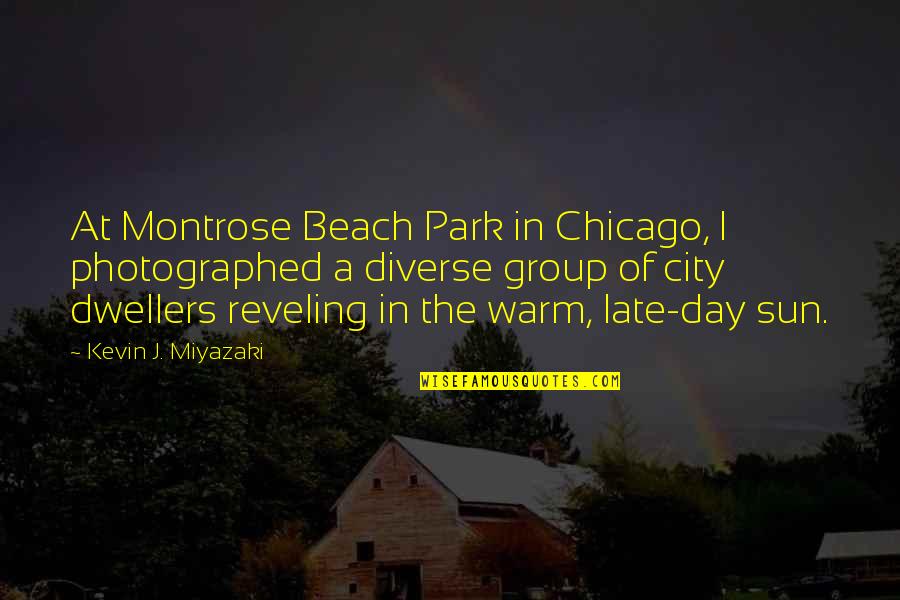 Beach Quotes By Kevin J. Miyazaki: At Montrose Beach Park in Chicago, I photographed