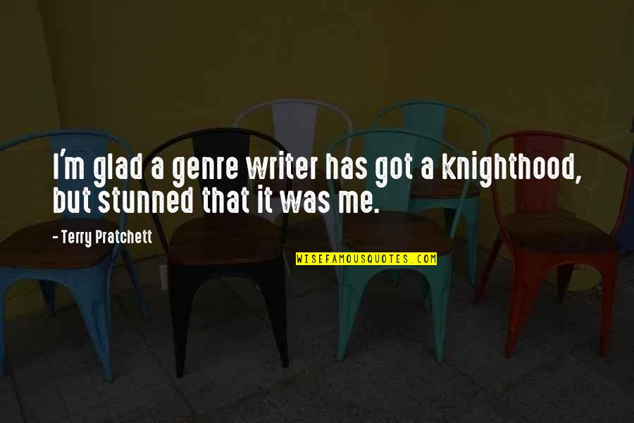Beachy Instagram Quotes By Terry Pratchett: I'm glad a genre writer has got a