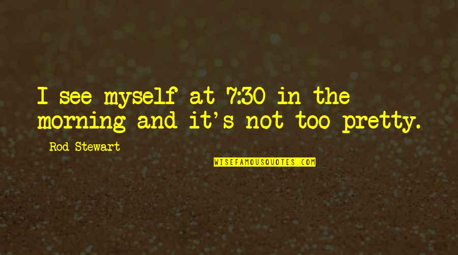 Bealach Quotes By Rod Stewart: I see myself at 7:30 in the morning