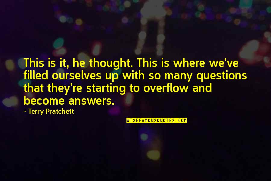 Bean The Ultimate Disaster Movie Quotes By Terry Pratchett: This is it, he thought. This is where